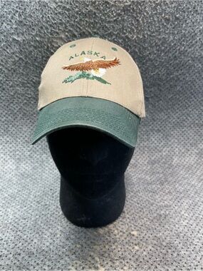Alaska Shirt Company Tan Green SnapBack Hat One Size Men’s.